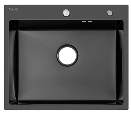 Мойка "V" 600*500*220мм, Black - КОЛОРЛОН ВТД Новосибирск