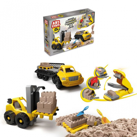 03744 Игрушка ART SAND Набор кинетический песок Супер стройка, 750г - КОЛОРЛОН ВТД Новосибирск