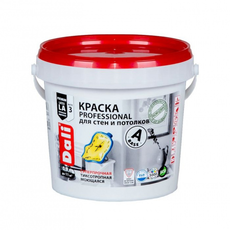 "DALI" краска для стен и потолков (PROFESSIONAL) база А - 0,9л. - КОЛОРЛОН ВТД Новосибирск