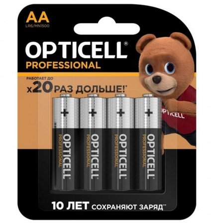 * Батарейки OPTICELL Professional AA 4шт - КОЛОРЛОН ВТД Новосибирск