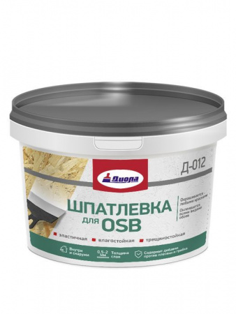 Шпатлевка для  OSB Д-012 3кг/евроведро - КОЛОРЛОН ВТД Новосибирск