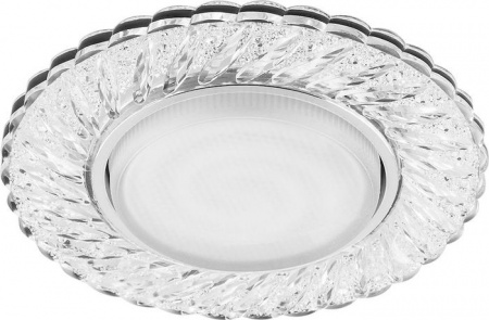 29474 CD4021 20LED*2835 SMD 4000K,  GX53  прозрачный, хром Светильник - КОЛОРЛОН ВТД Новосибирск