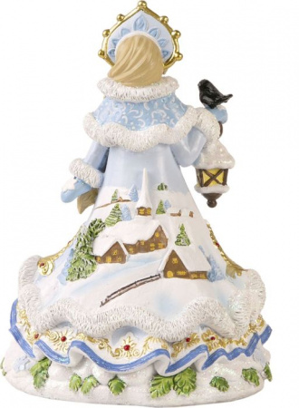 Новогодняя фигурка Снегурочка Русская-коса из полирезины / 22x15,5x12см арт.80313 - КОЛОРЛОН ВТД Новосибирск