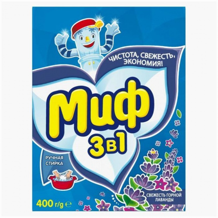 МИФ Руч СМС порошк. Свежесть  горной лаванды ( росы) 400г - КОЛОРЛОН ВТД Новосибирск