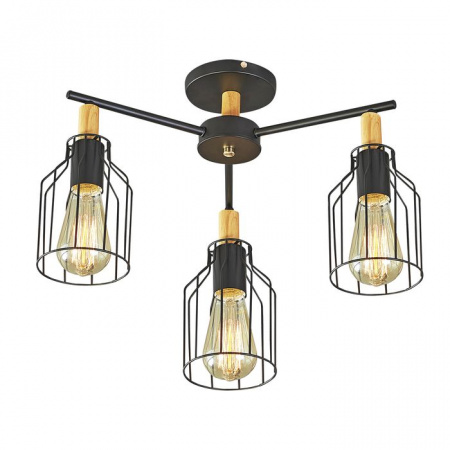 Потолочный светильник  Escada 469/3PL E27*60W Black - КОЛОРЛОН ВТД Новосибирск