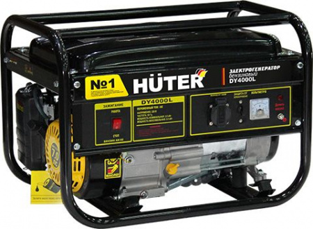 Бензоэлектрогенератор HUTER DY4000L 3кВт, 15 л, 395г/кВтч - КОЛОРЛОН ВТД Новосибирск