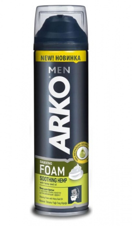 Arko Men пена Hemp 200мл для бритья - КОЛОРЛОН ВТД Новосибирск