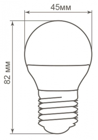5W Led Feron 25405 E27 4000K G45 Лампа - КОЛОРЛОН ВТД Новосибирск