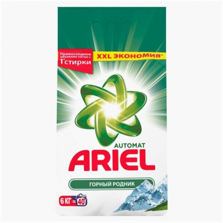 ARIEL 6кг Авт СМС порошк. Горный родник - КОЛОРЛОН ВТД Новосибирск