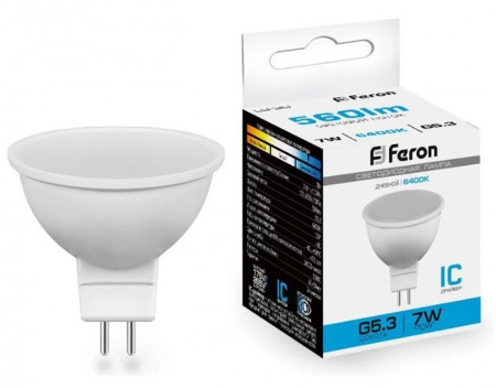 7W 80LED 230V G5.3 6400K MR16, LB-26 Feron - КОЛОРЛОН ВТД Новосибирск