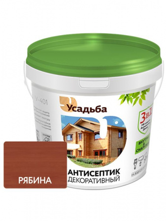 Антисептик декоративный на водной основе У-401 рябина 1кг/евроведро - КОЛОРЛОН ВТД Новосибирск