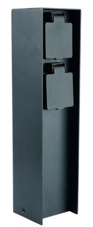 Розетка уличная TM200, 220-230V, 16A, IP44, черный - КОЛОРЛОН ВТД Новосибирск
