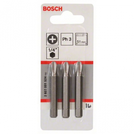 * BOSCH Professional3 БИТ 51ММ PH3 XH 2607001524 - КОЛОРЛОН ВТД Новосибирск