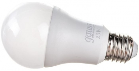 20W Gauss Elementary A60 20W 1750lm 6500K E27 LED - КОЛОРЛОН ВТД Новосибирск