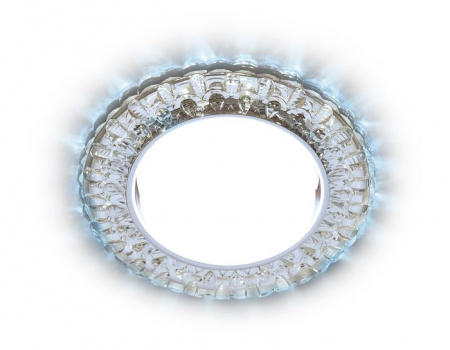 G315 CL/CLD хром/прозрачный GX53+3W(LED COLD) Точечный светильник - КОЛОРЛОН ВТД Новосибирск