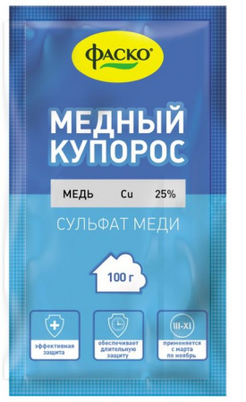 Медный купорос 100гр Фаско® - КОЛОРЛОН ВТД Новосибирск