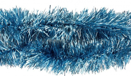 Мишура "Грация", матовая. Размер: d 9х180 см. (Цвет: голубой, SYMTB-1620283) - КОЛОРЛОН ВТД Новосибирск