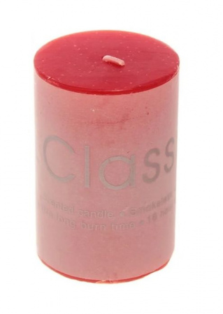 Свеча "Classic" 5*7,5см цвет красный ZD-002 - КОЛОРЛОН ВТД Новосибирск