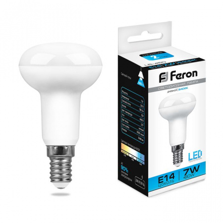 R50 7W Led Feron 25515 E14 6400K Лампа - КОЛОРЛОН ВТД Новосибирск