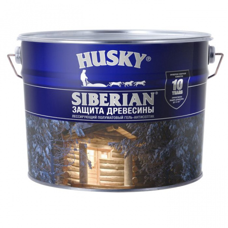 HUSKY SIBERIAN Гель-антисептик полуматовый дуб (9л) - КОЛОРЛОН ВТД Новосибирск