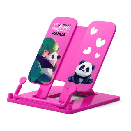 63533 ПОДСТАВКА ДЛЯ КНИГ ERICHKRAUSE PANDA HUGS, РОЗОВЫЙ /8/ - КОЛОРЛОН ВТД Новосибирск