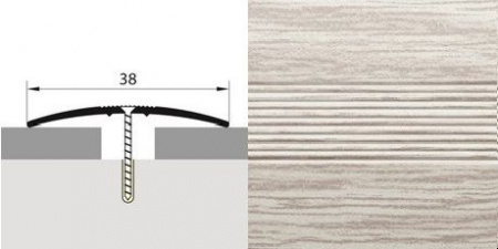 Стык 38 мм 1,8 ясень серый - КОЛОРЛОН ВТД Новосибирск