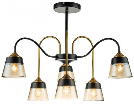 ***Люстра Escada 1147/6P E27*40W Black/Brass - КОЛОРЛОН ВТД Новосибирск
