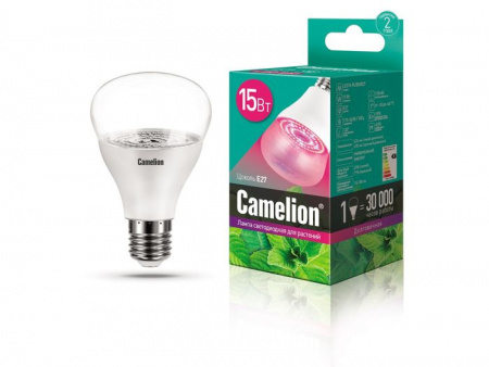Camelion LED15-PL/BIO/E27 (15Вт 220В) Лампа для растений* - КОЛОРЛОН ВТД Новосибирск