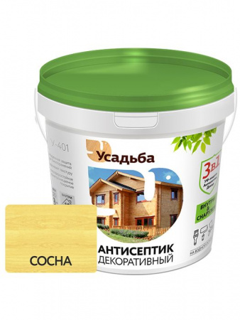 Антисептик декоративный на водной основе У-401 сосна 1кг/евроведро - КОЛОРЛОН ВТД Новосибирск