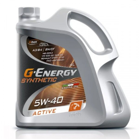 Масло G-Energy Synthetic Active 5W40, API SN/CF, синт 4л - КОЛОРЛОН ВТД Новосибирск
