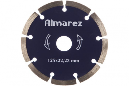 Диск отрезной алмазный сухой рез 125х22,23мм "Almarez" Кирпич/блок - КОЛОРЛОН ВТД Новосибирск