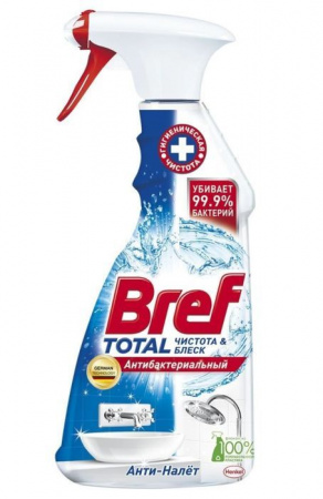 Bref 500 мл Total Анти-Налет Антибактериальный,  Средство для ванной и туалета - КОЛОРЛОН ВТД Новосибирск