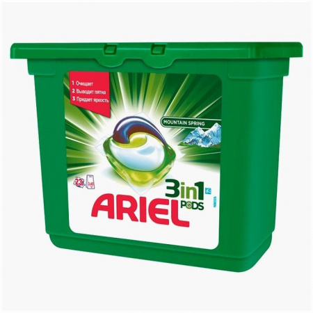 ARIEL Авт СМС Гель Горный родник Liquid Capsules 23 - КОЛОРЛОН ВТД Новосибирск