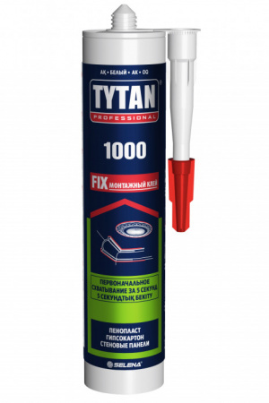 TYTAN Professional 1000 FIX клей акриловый монтажный белый 310 мл - КОЛОРЛОН ВТД Новосибирск