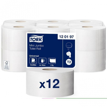 Туалетная бумага Tork Universal 200 метров 120197-00 - КОЛОРЛОН ВТД Новосибирск