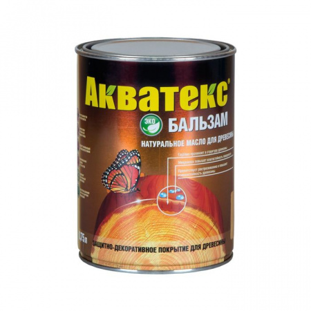 Акватекс - бальзам (натуральное масло для древесины) 0,75 л эбеновое дерево - КОЛОРЛОН ВТД Новосибирск