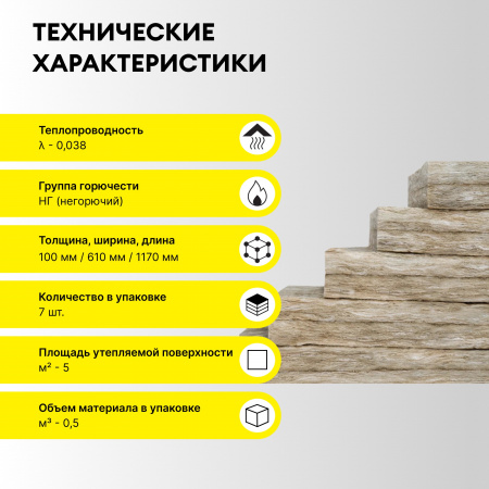 VETONIT Теплый Дом Плита-100x610х1170/Е (5м2=0,5м3) - КОЛОРЛОН ВТД Новосибирск