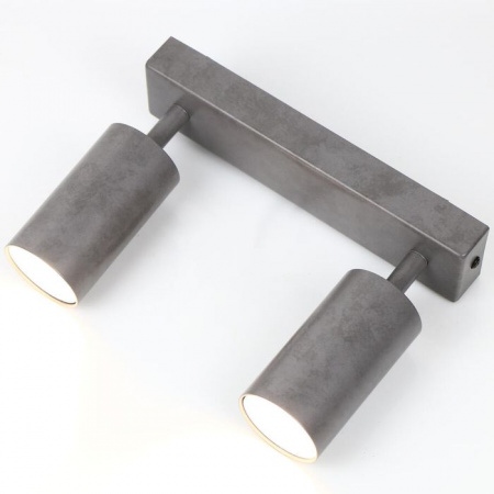 Спот на основании GWL-2GU10-M-IP20 Двойной Бетон Направленный - КОЛОРЛОН ВТД Новосибирск