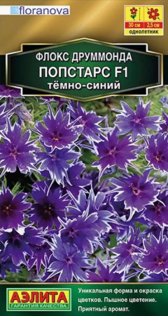Флокс Попстарс F1 Темно- синий 5шт, низкий (Аэлита) - КОЛОРЛОН ВТД Новосибирск