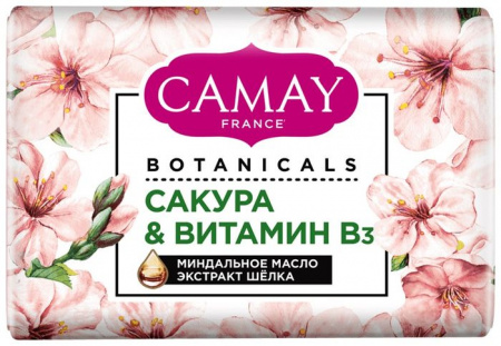Мыло туал Camay Botanicals Японская сакура 85гр - КОЛОРЛОН ВТД Новосибирск
