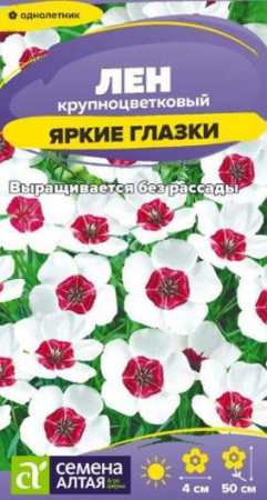 Лен Яркие глазки крупноцветковый/Сем Алт/цп 0,15 гр. - КОЛОРЛОН ВТД Новосибирск