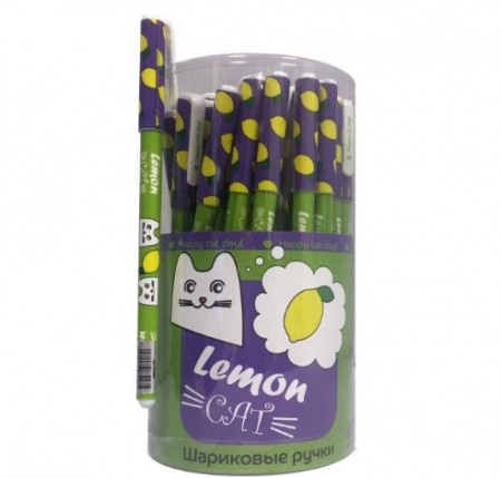 Ручка шар. CENTRUM "Happy cat" 83993 чёрная,0,7м,в друме - КОЛОРЛОН ВТД Новосибирск