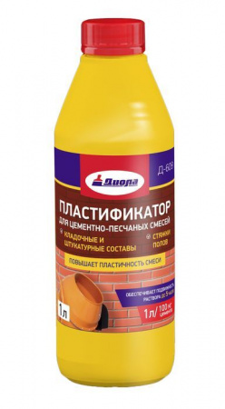 Пластификатор для цементно-песчанных смесей Д-609 1л/бутылка - КОЛОРЛОН ВТД Новосибирск