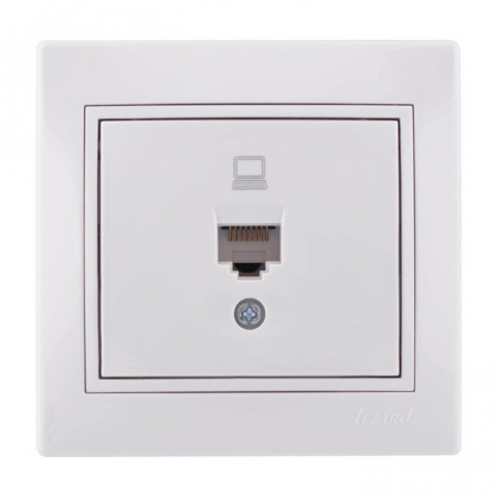 701-0202-139 Mira Розетка ПК Cat5e белая - КОЛОРЛОН ВТД Новосибирск