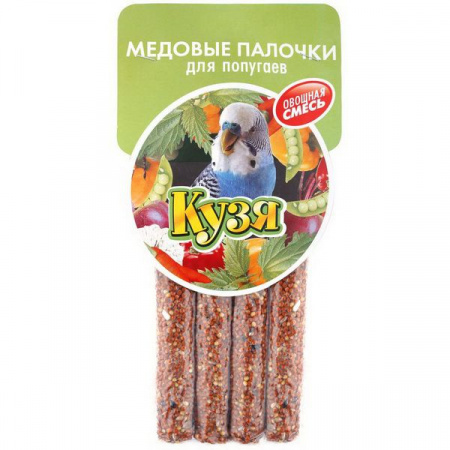 КУЗЯ палочки д/попугаев Овощная смесь (4 шт) - КОЛОРЛОН ВТД Новосибирск