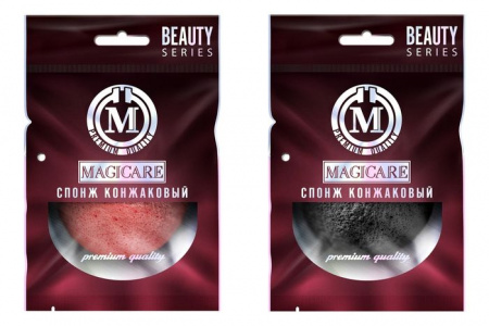 Спонж конжаковый MAGICARE 5,5х2,5см 1шт 4004-003 - КОЛОРЛОН ВТД Новосибирск