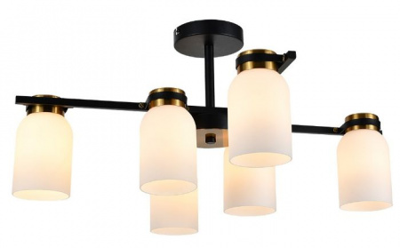 Люстра Escada 1151/6P E14*40W Black/Brass - КОЛОРЛОН ВТД Новосибирск