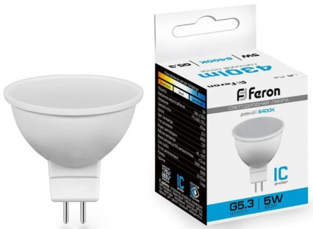 5W 230V G5.3 6400K MR16, LB-24 Feron - КОЛОРЛОН ВТД Новосибирск