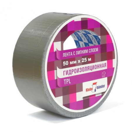 Клейкая лента TPL 50мм х 25м серый Klebebander/36 - КОЛОРЛОН ВТД Новосибирск
