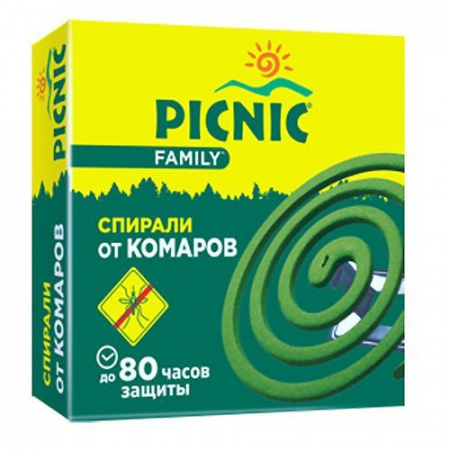 Picnic Family спираль от комаров 10шт 80 час - КОЛОРЛОН ВТД Новосибирск